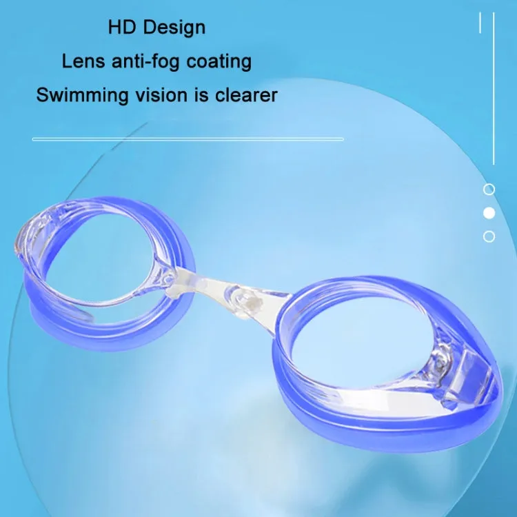 HAIZID Adult Competition Training Transparent Myopia Swimming Goggles, Color: 580AF White