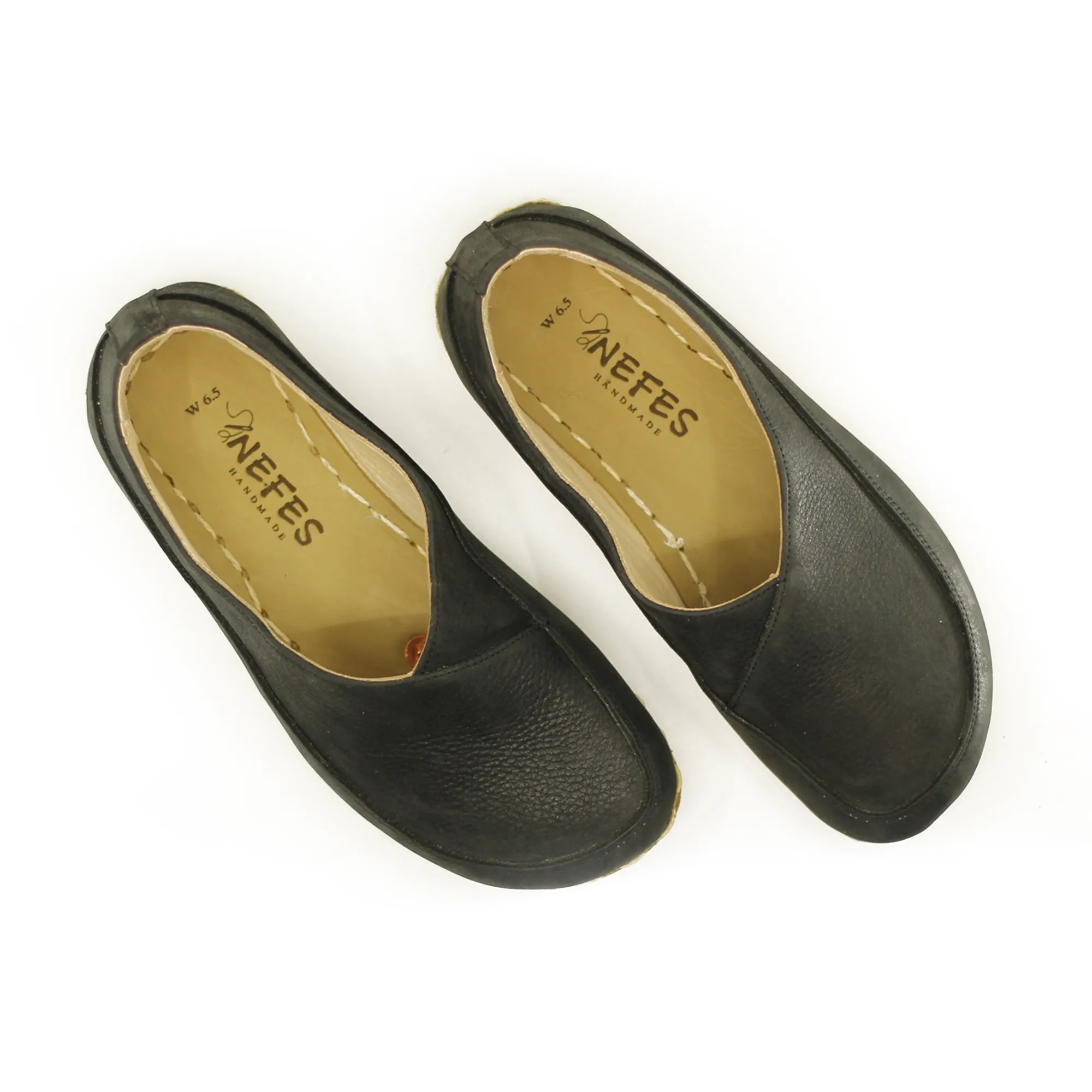 Handmade Barefoot Loafers for Women Black