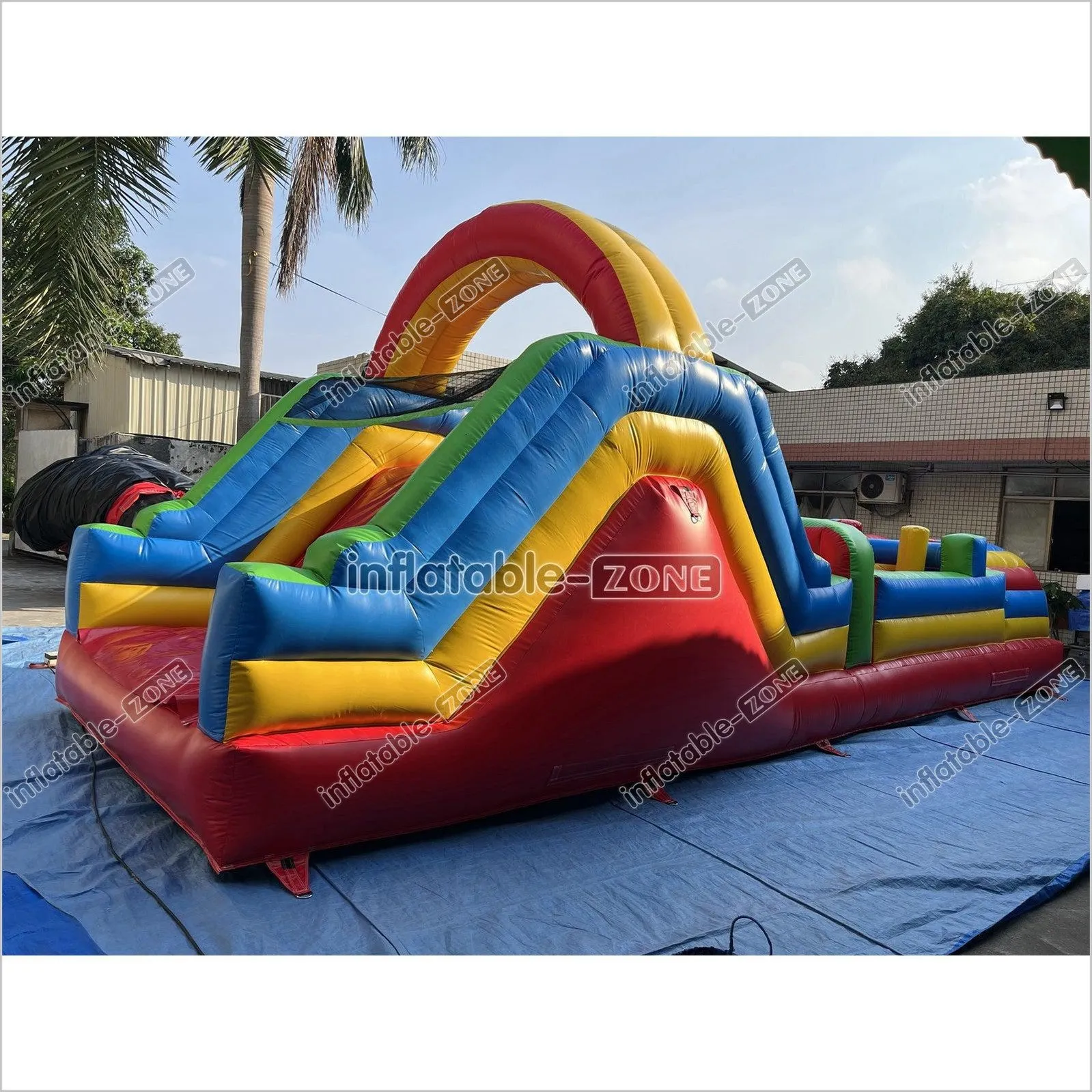 Inflatable Obstacle Course Sports Games Race With Obstacles Course Bounce House