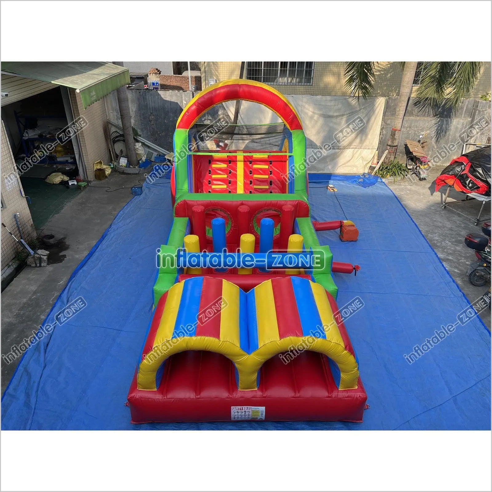 Inflatable Obstacle Course Sports Games Race With Obstacles Course Bounce House