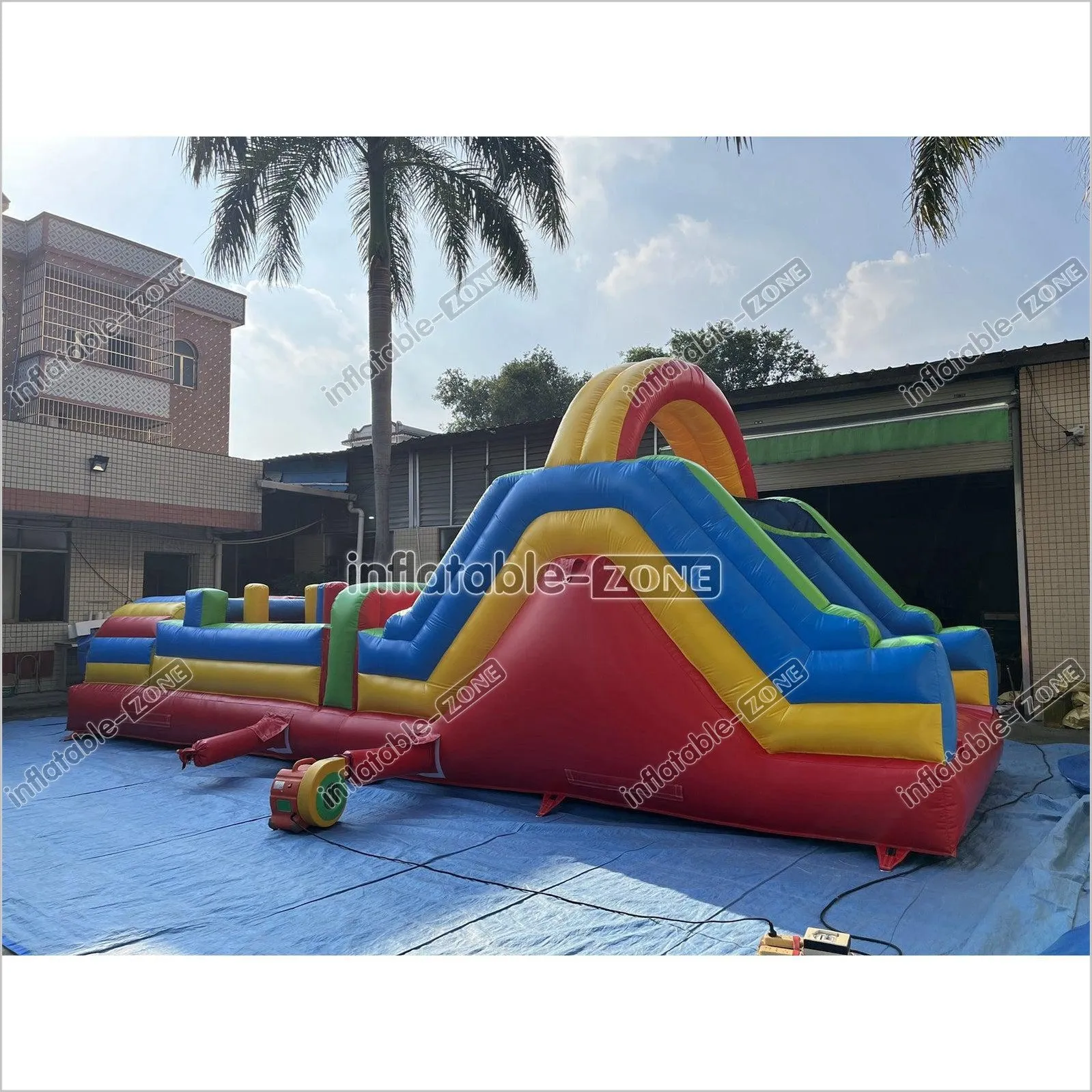 Inflatable Obstacle Course Sports Games Race With Obstacles Course Bounce House