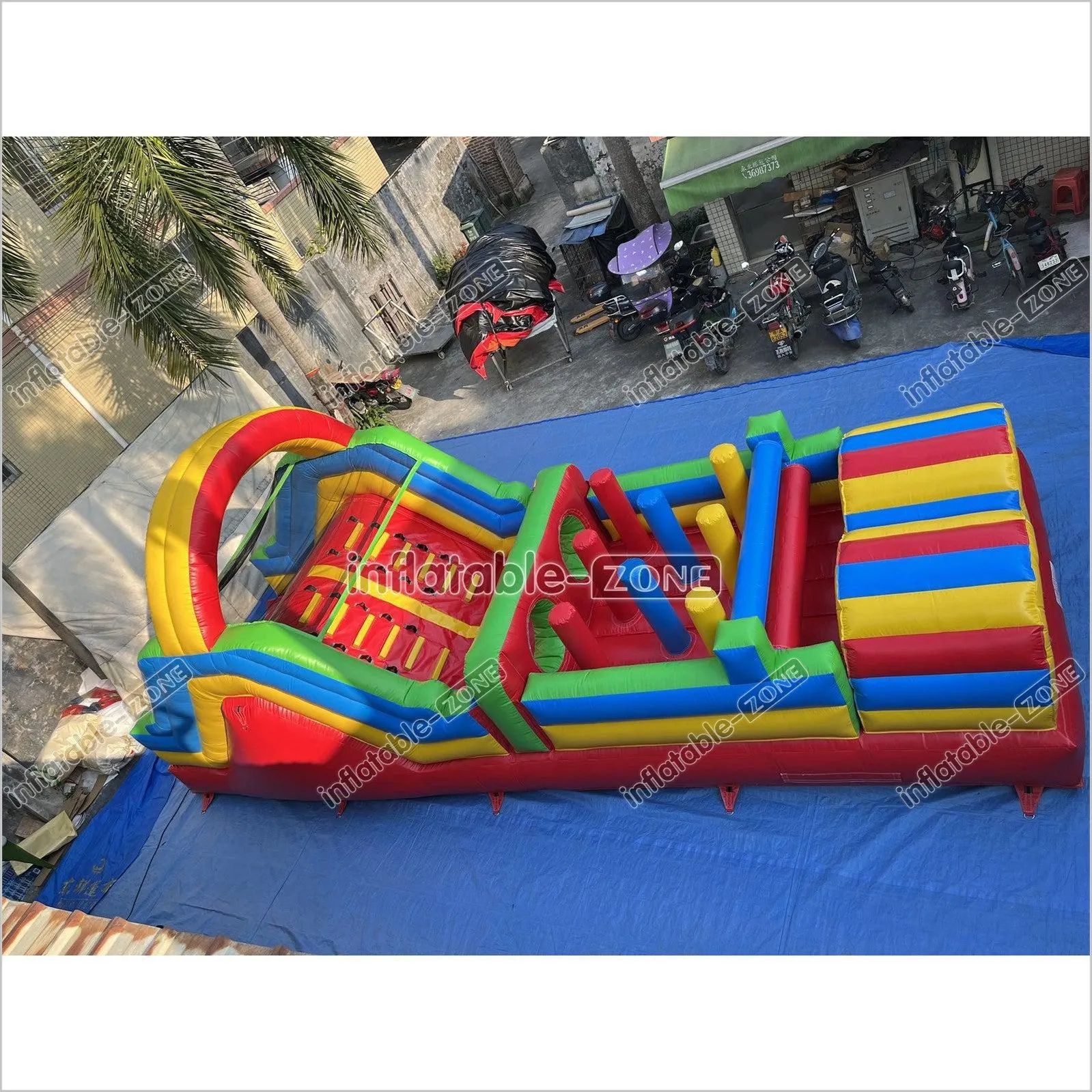 Inflatable Obstacle Course Sports Games Race With Obstacles Course Bounce House