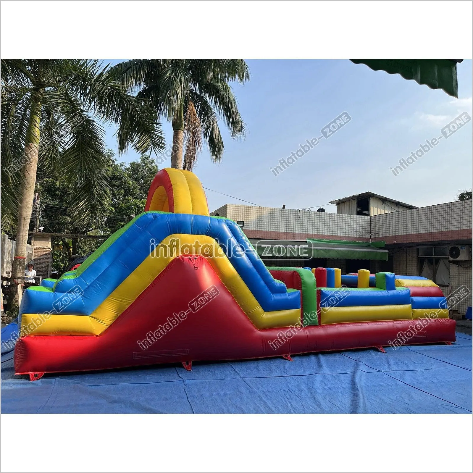 Inflatable Obstacle Course Sports Games Race With Obstacles Course Bounce House