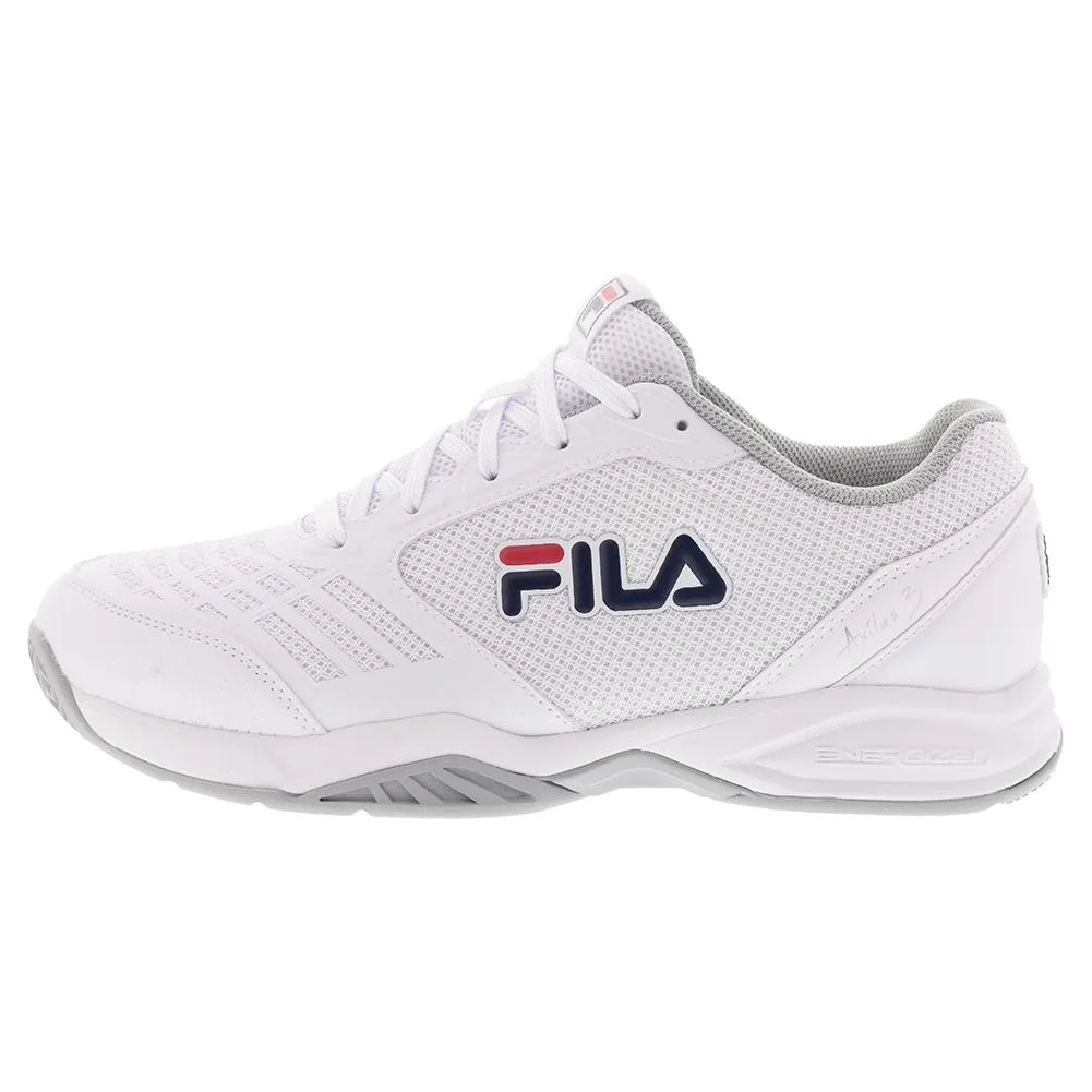 Juniors` Axilus 3 Tennis Shoes White and Highrise