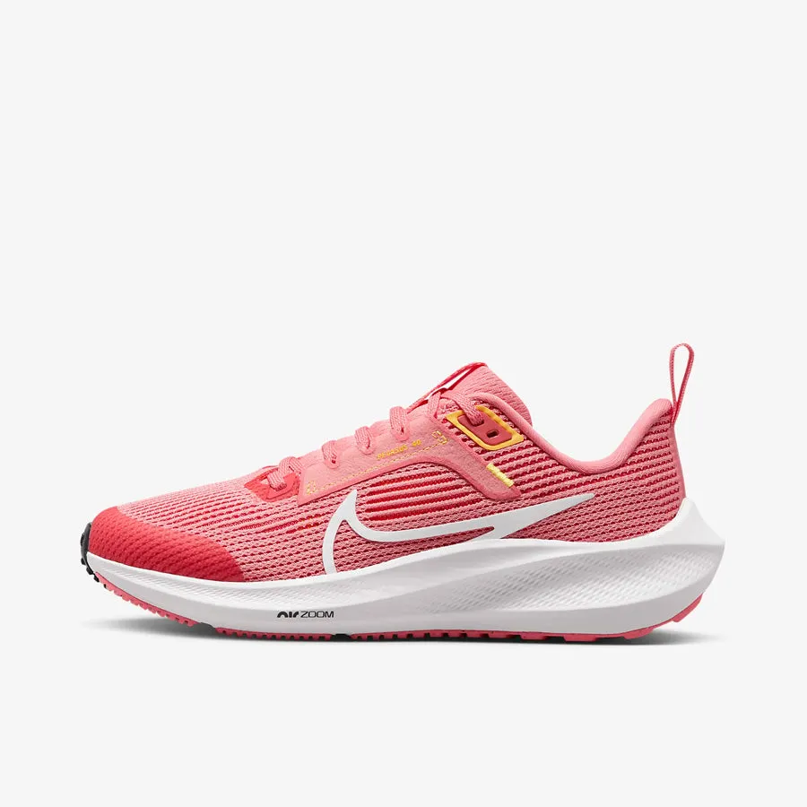 Kids' Nike Air Zoom Pegasus 40 (Coral Chalk/White Citron Pulse)