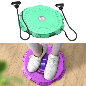 KINGZE Home Waist Twist Board Fitness Equipment Sports Abdomen Revolving Twisting Machine, Specification: Fresh Green   Pull Rope