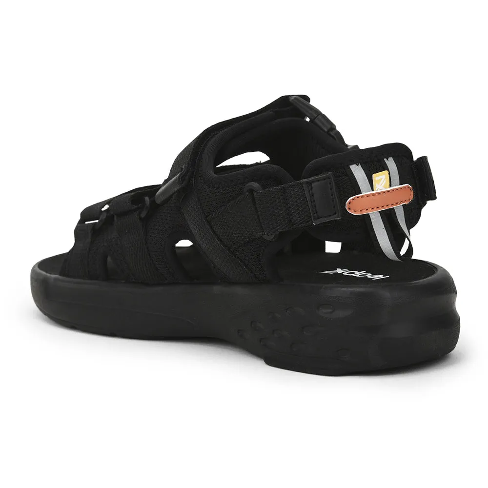 Leap7x By Liberty Men PEDRO-M Black Sporty Casual Sandal