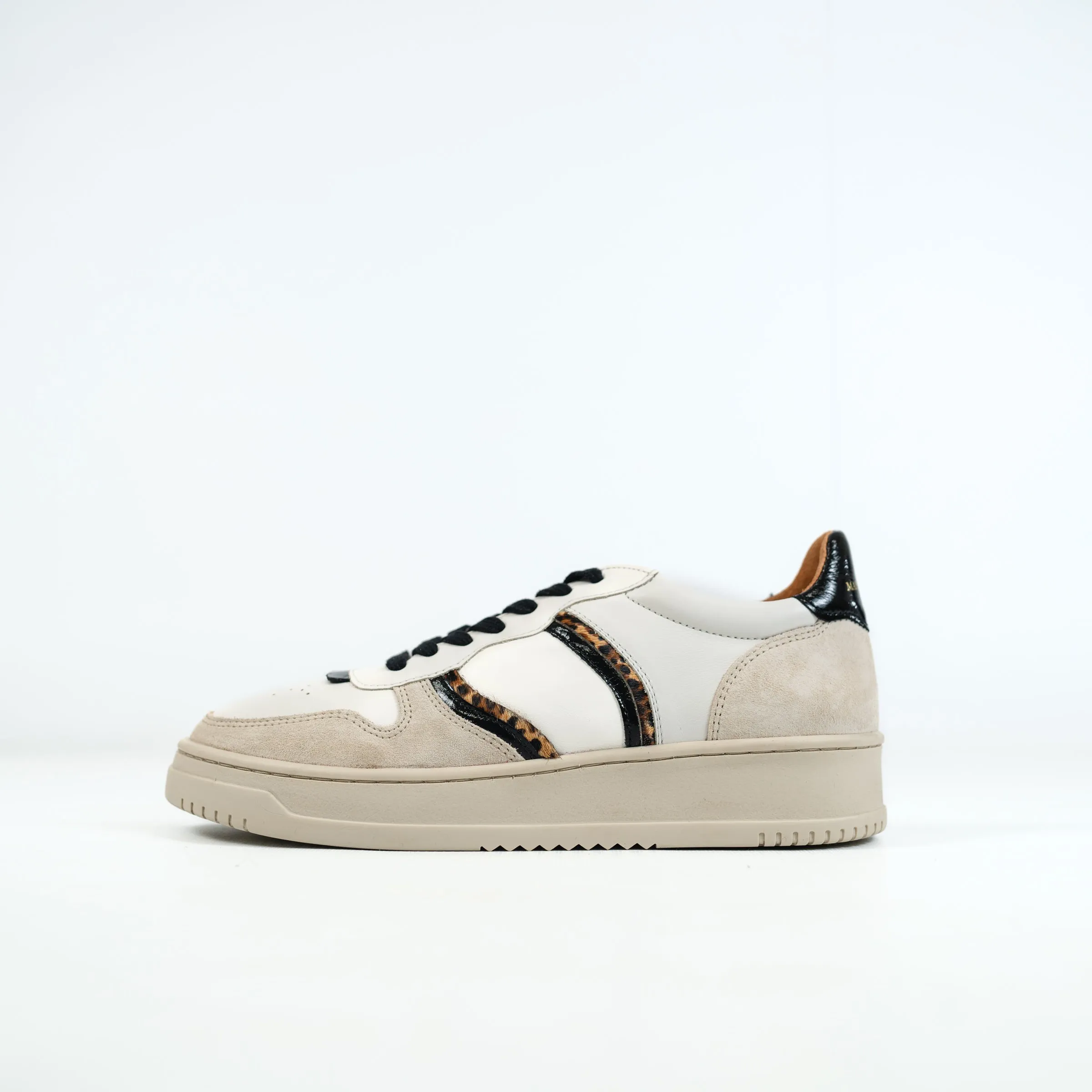 Maison Toufet Cream and Black Trainer