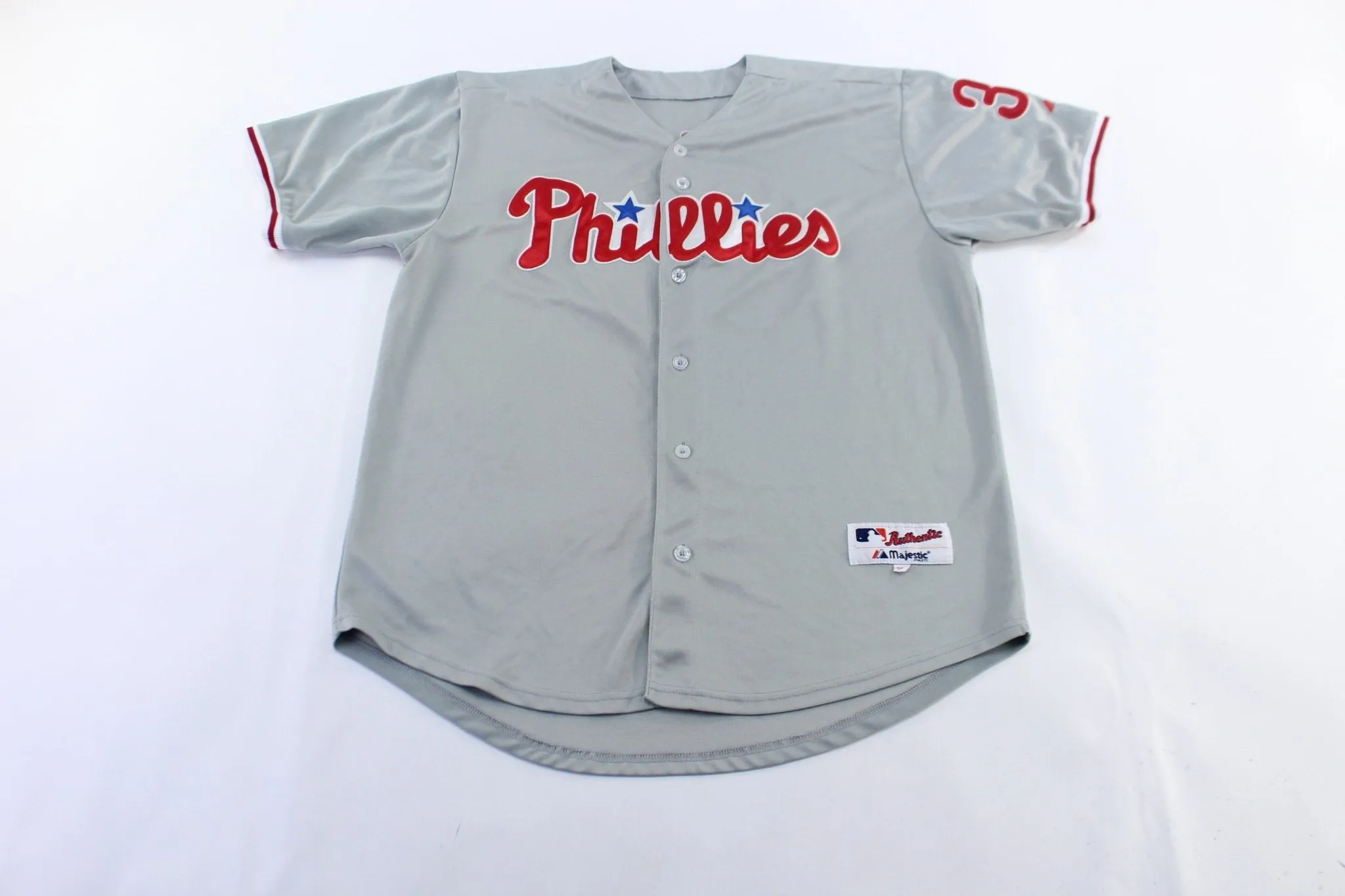 Majestic Embroidered Philadelphia Phillies Cliff Lee Baseball Jersey