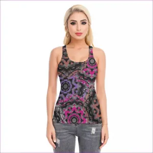 Mandala Graffiti Womens Racerback Tank Top