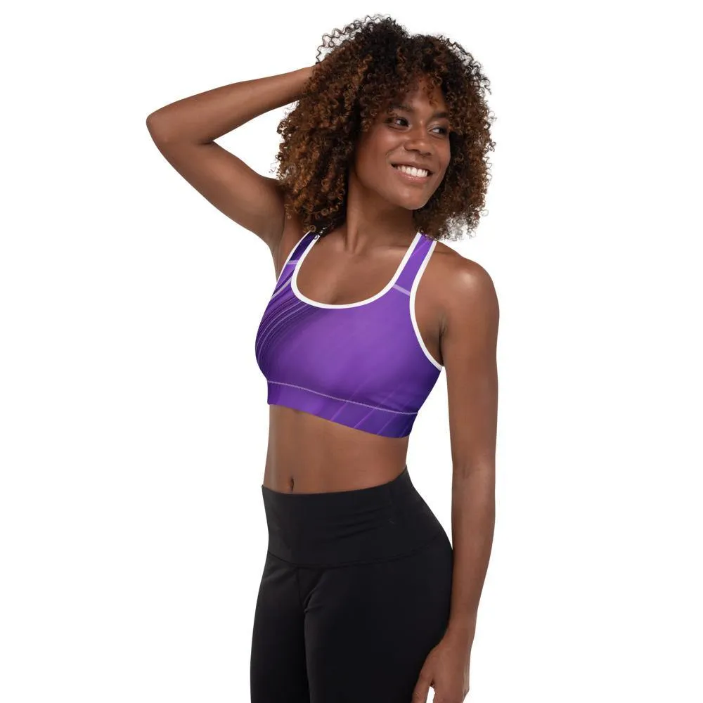 Mauve Padded Sports Bra