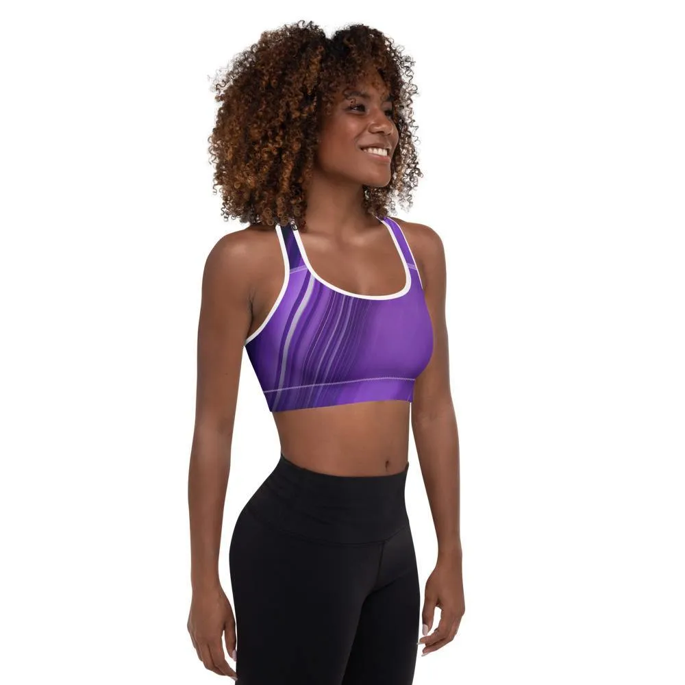 Mauve Padded Sports Bra