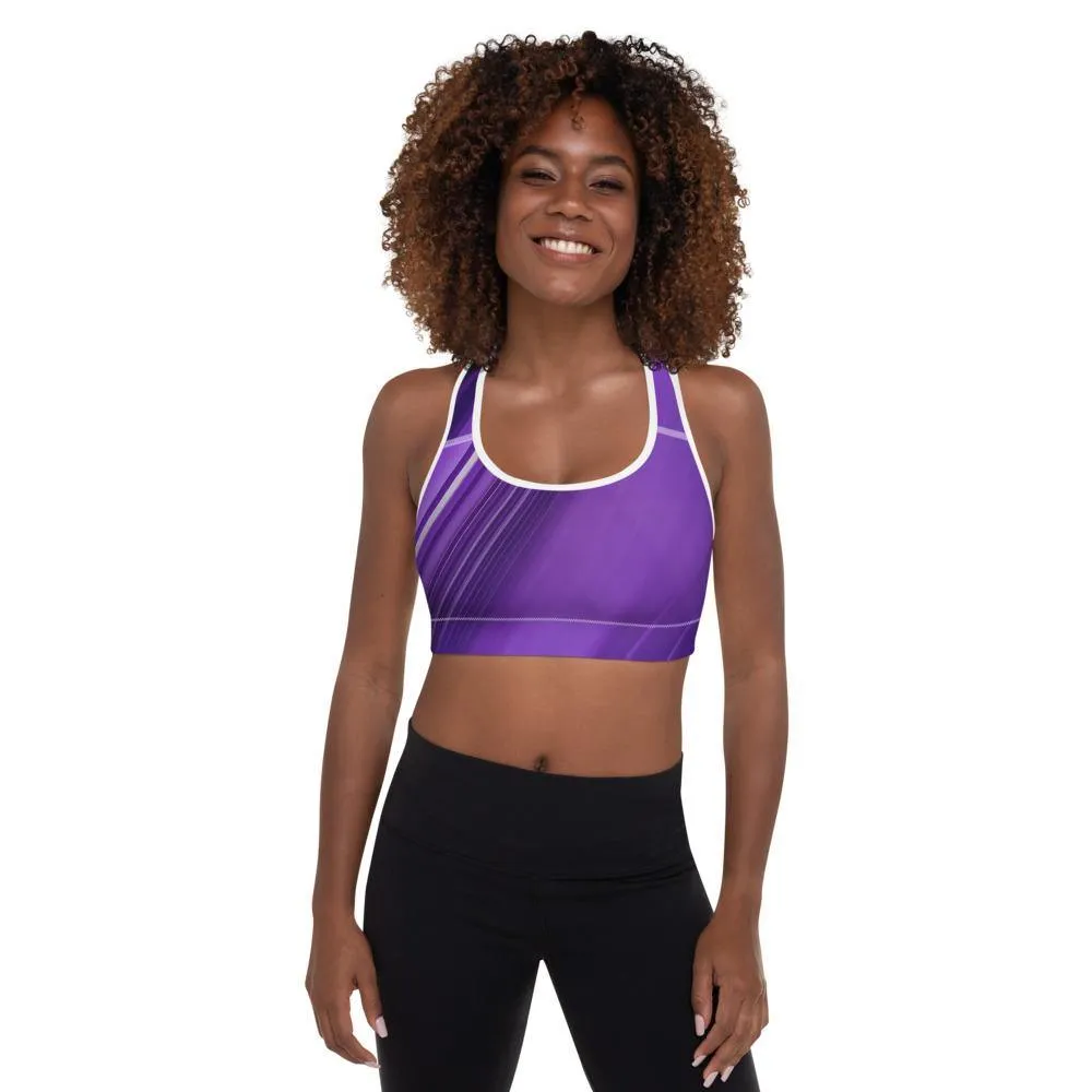 Mauve Padded Sports Bra