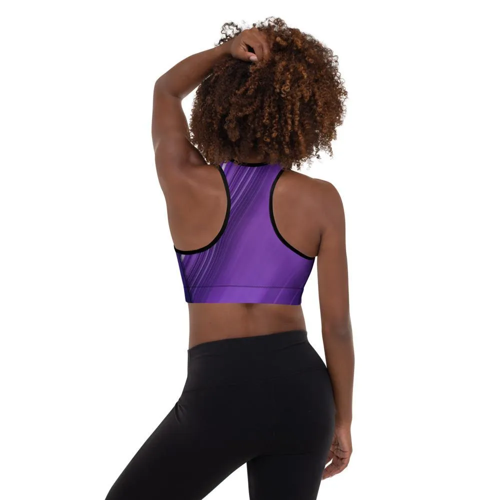 Mauve Padded Sports Bra