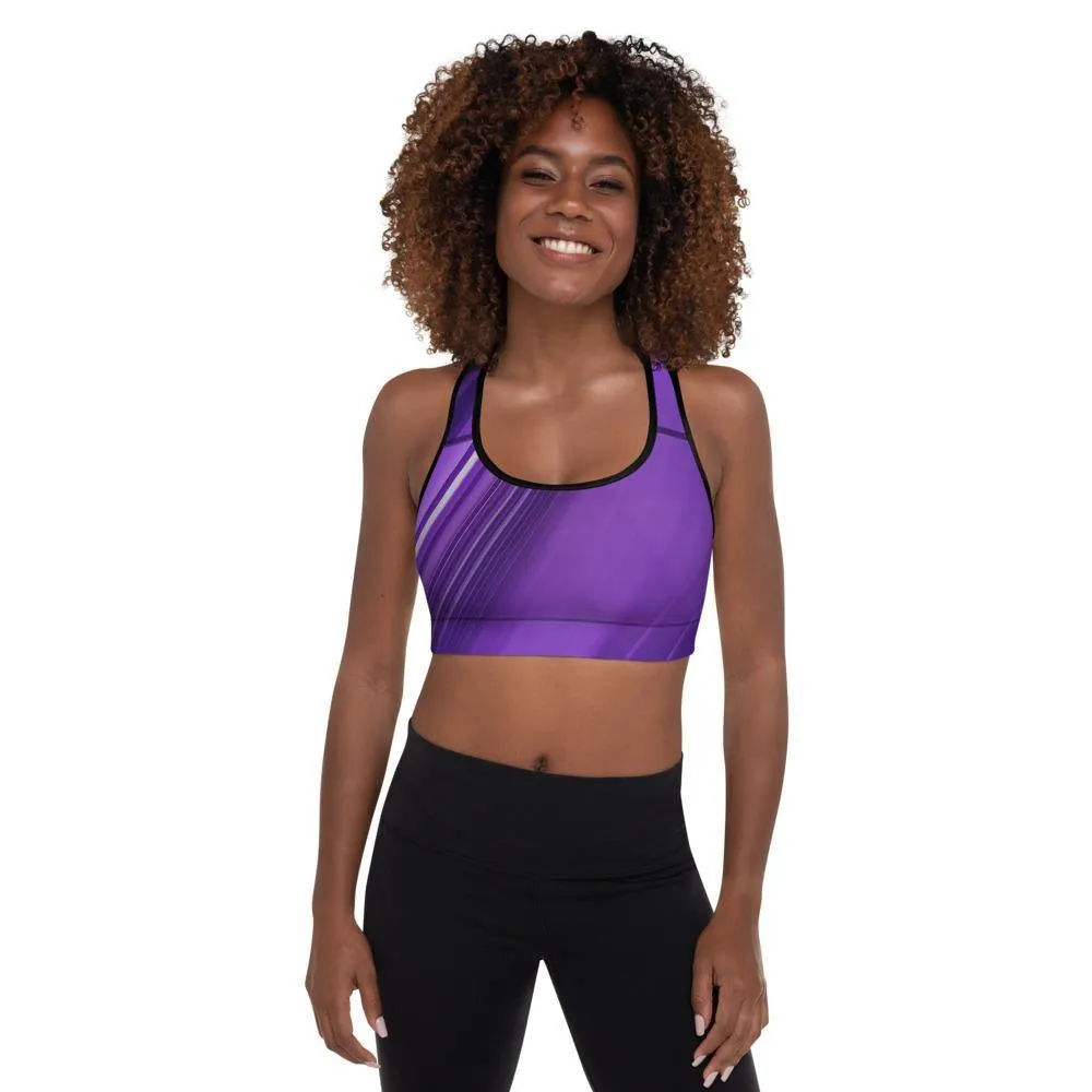 Mauve Padded Sports Bra