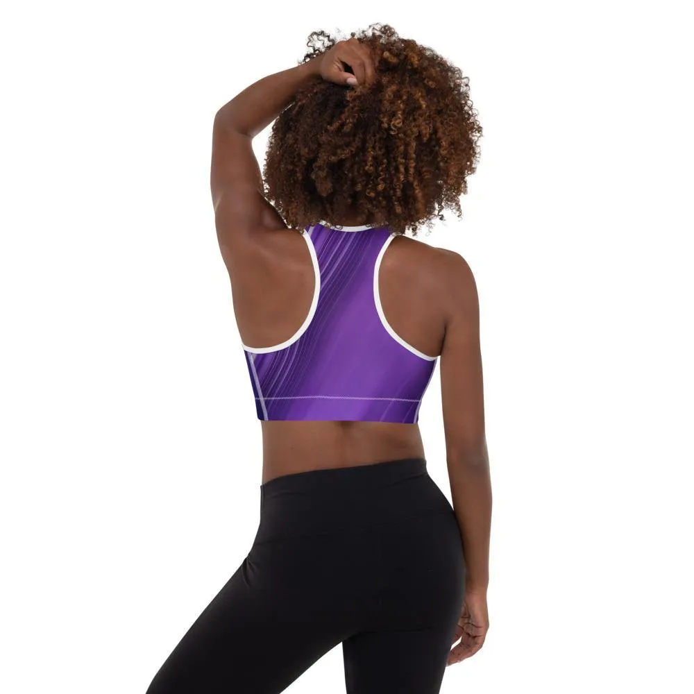 Mauve Padded Sports Bra