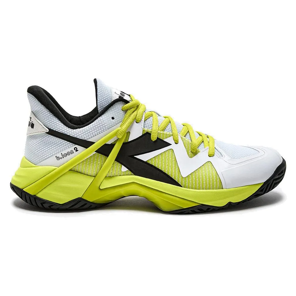 Men's B.Icon 2 AG Tennis Shoes White and Evening Primrose