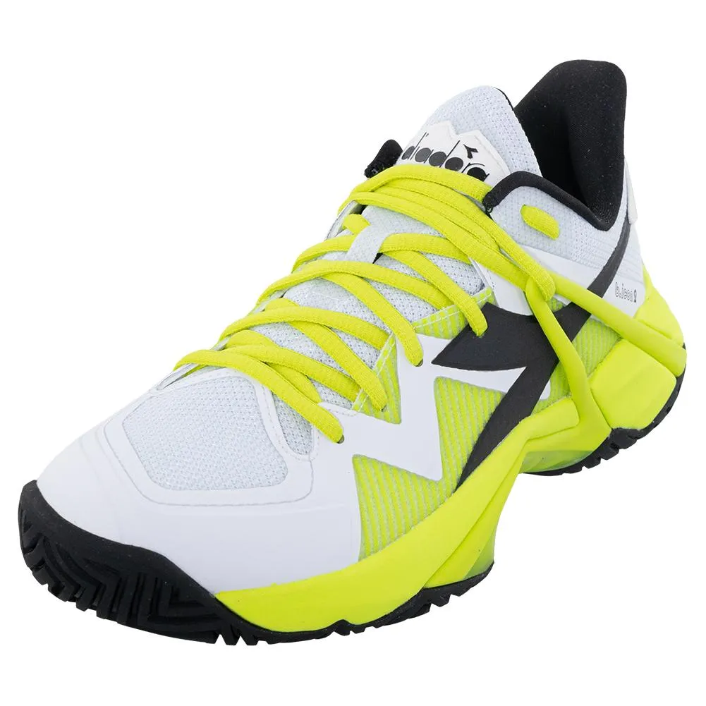 Men's B.Icon 2 AG Tennis Shoes White and Evening Primrose