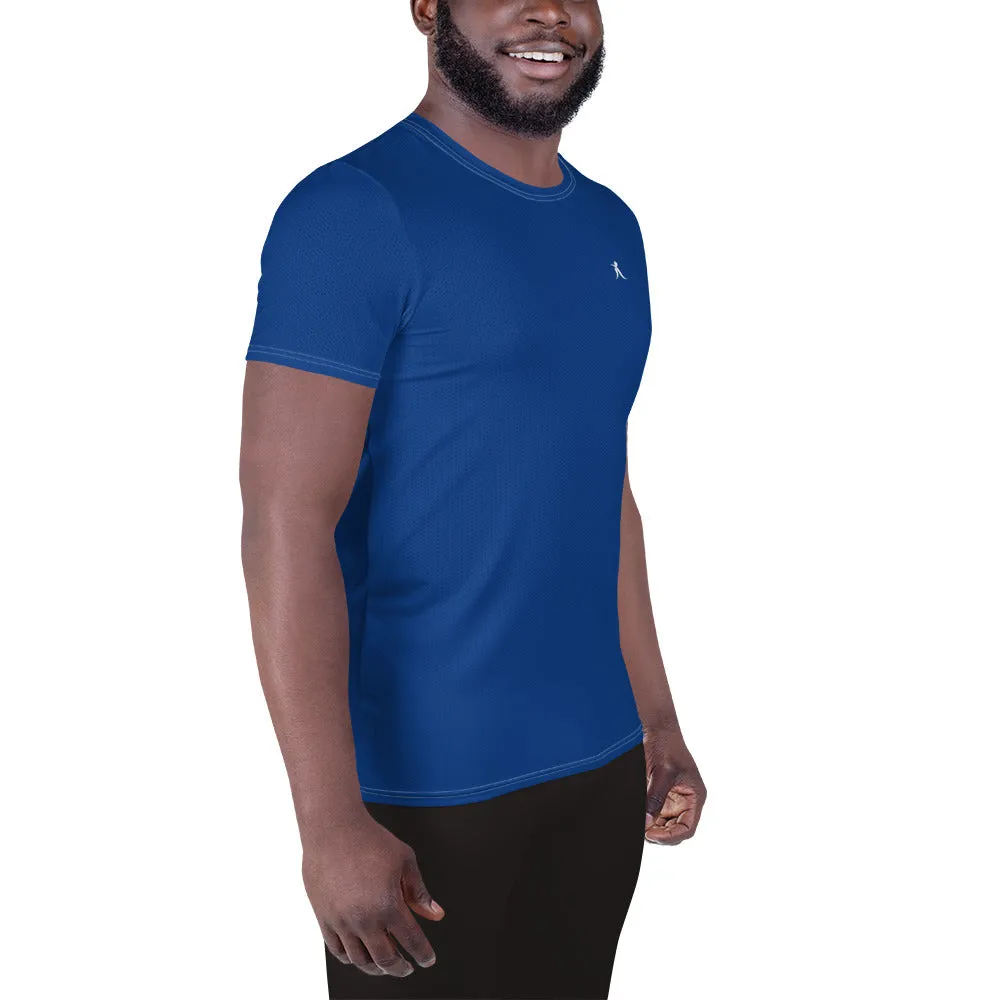 Men's Blue Athletic T-shirt