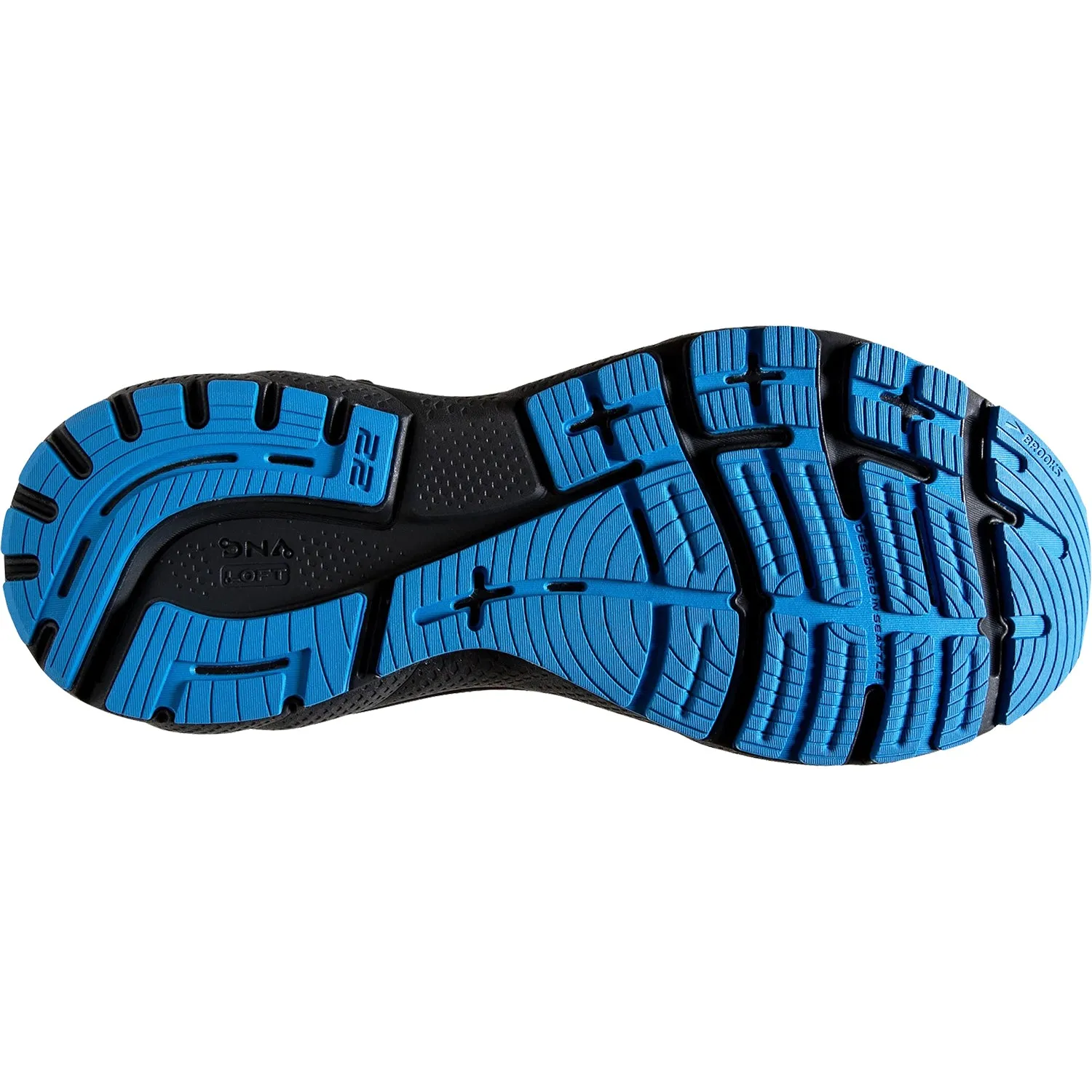 Men's Brooks Adrenaline GTS 22 Oyster/India Ink/Blue Mesh