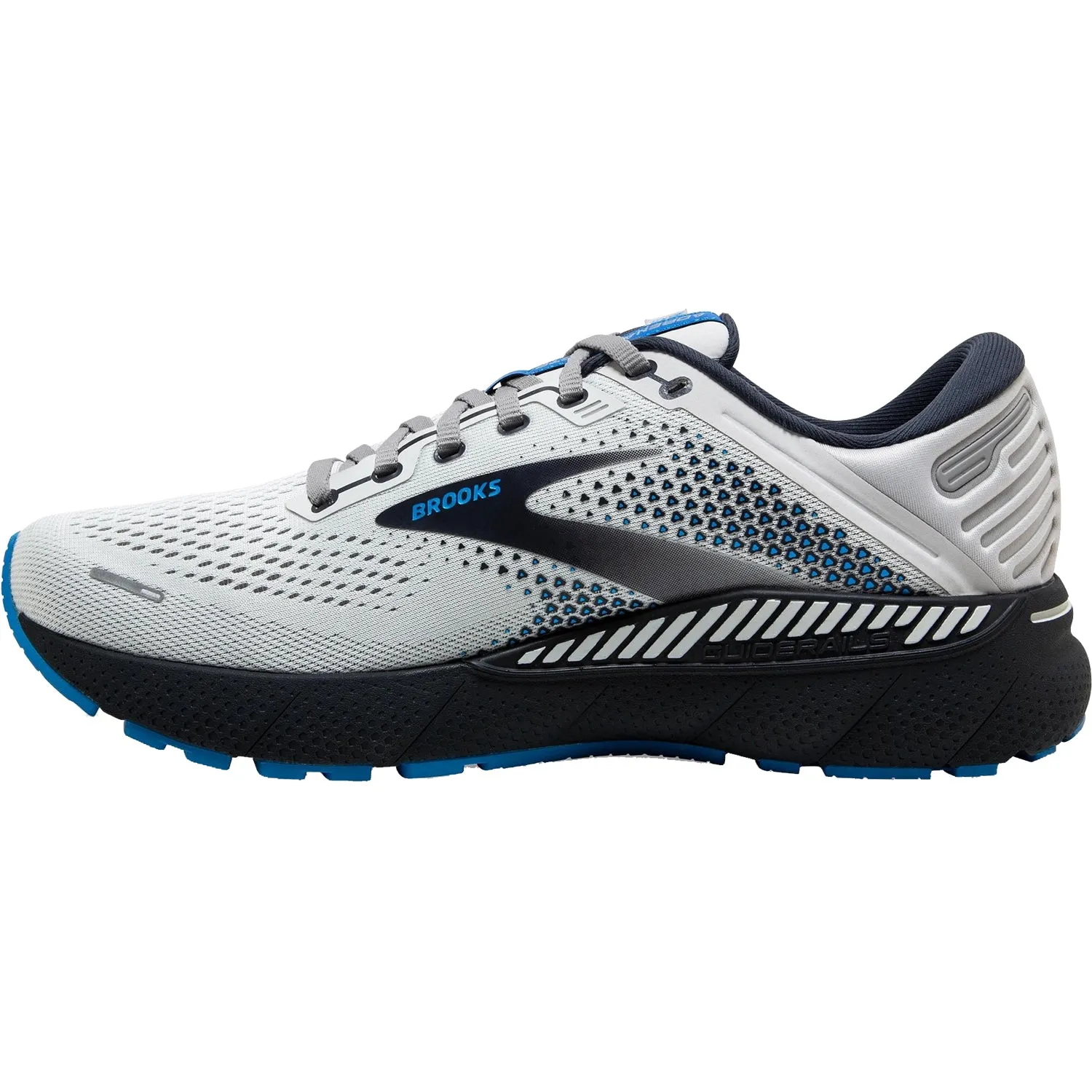 Men's Brooks Adrenaline GTS 22 Oyster/India Ink/Blue Mesh