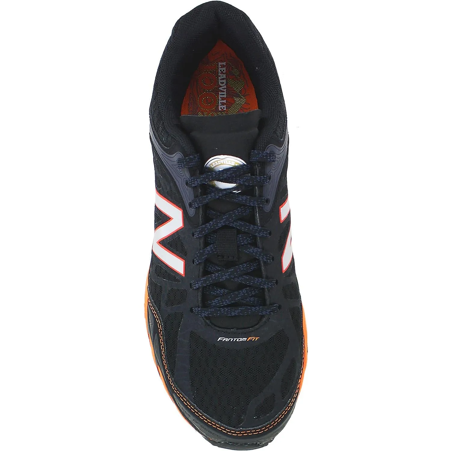 Men's New Balance MTLEADO3 Trail Running Shoes Black/Orange Synthetic/Mesh