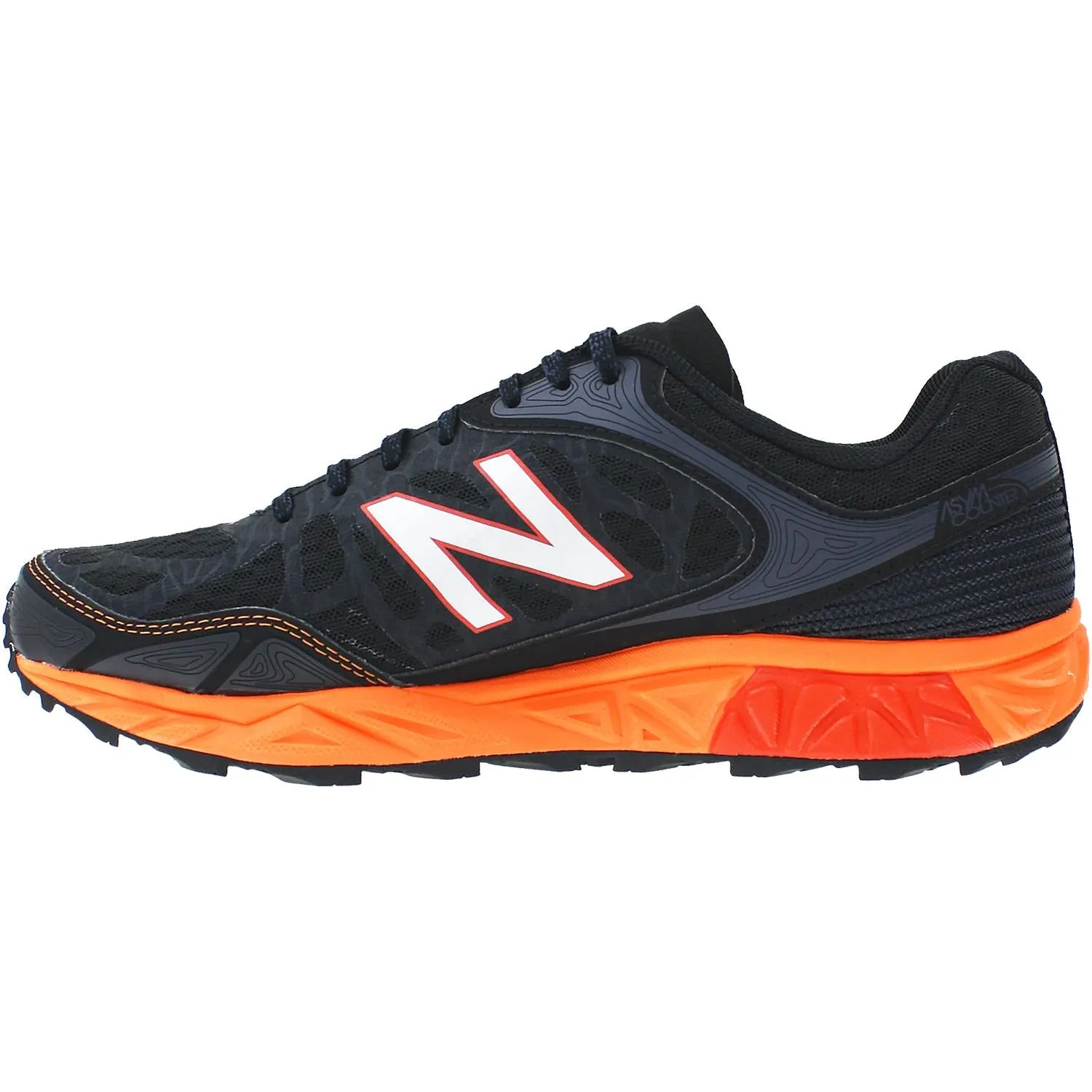 Men's New Balance MTLEADO3 Trail Running Shoes Black/Orange Synthetic/Mesh