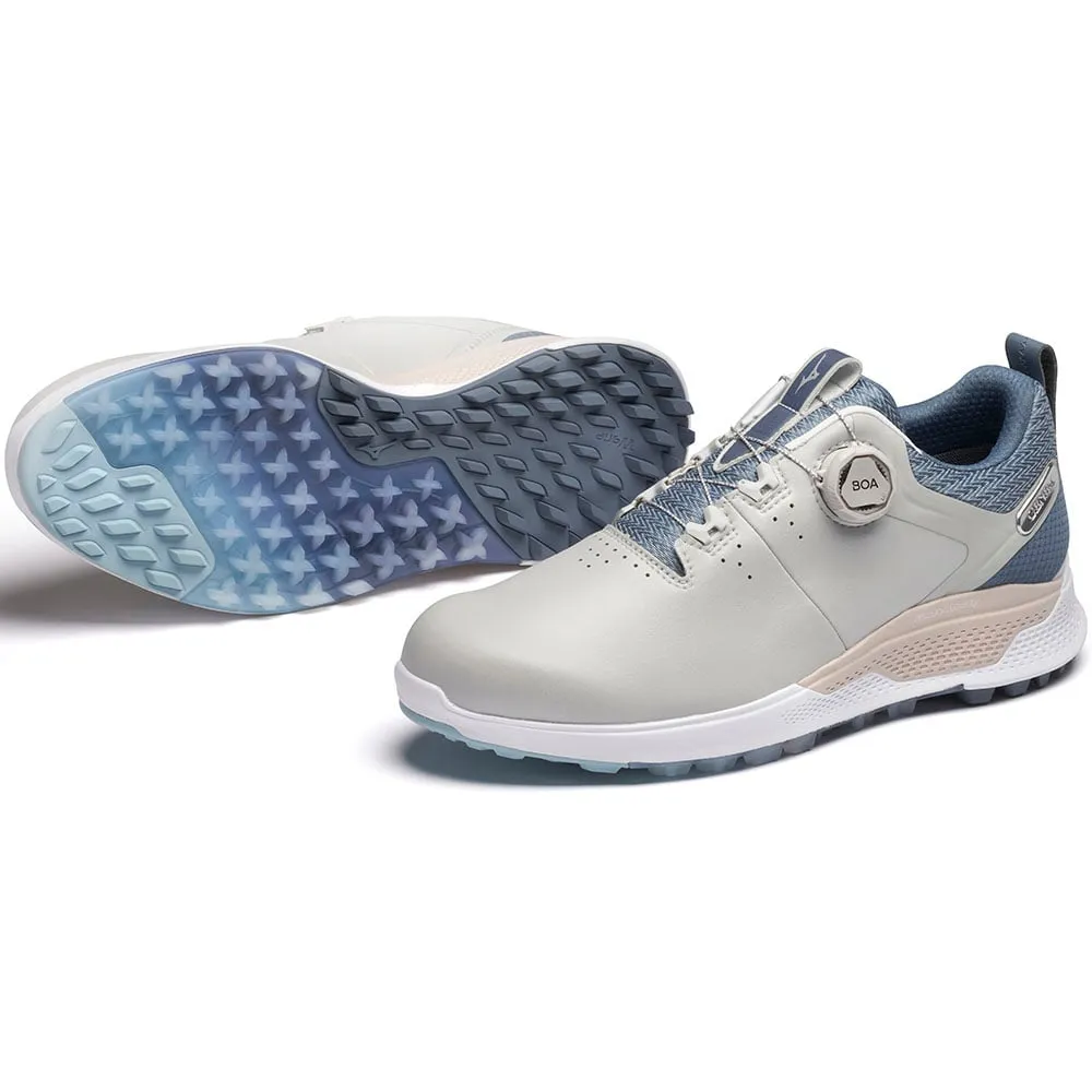 Mizuno Genem WG BOA Spikeless Waterproof Shoes - Grey/China Blue