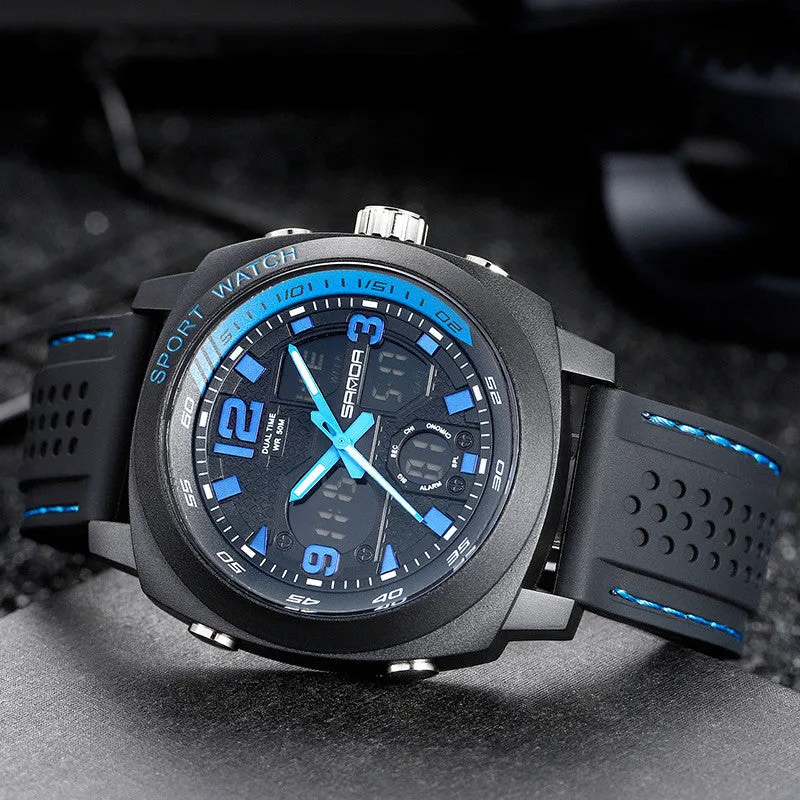 Multifunctional dual display luminous sports Watch