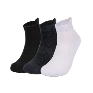 Mush Bamboo Ultra Soft, Anti Odor, Breathable, Anti Blister Ankle Socks for Men & Women for Running, Sports & Gym (Pack of 3) (Black, Dark Grey, White, 3)