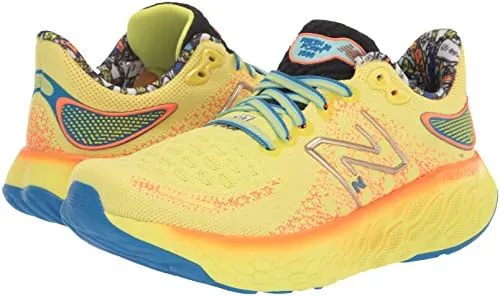 New Balance Women's Fresh Foam X 1080 V12 Running Shoe, Lemonade/Serene Blue