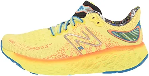 New Balance Women's Fresh Foam X 1080 V12 Running Shoe, Lemonade/Serene Blue