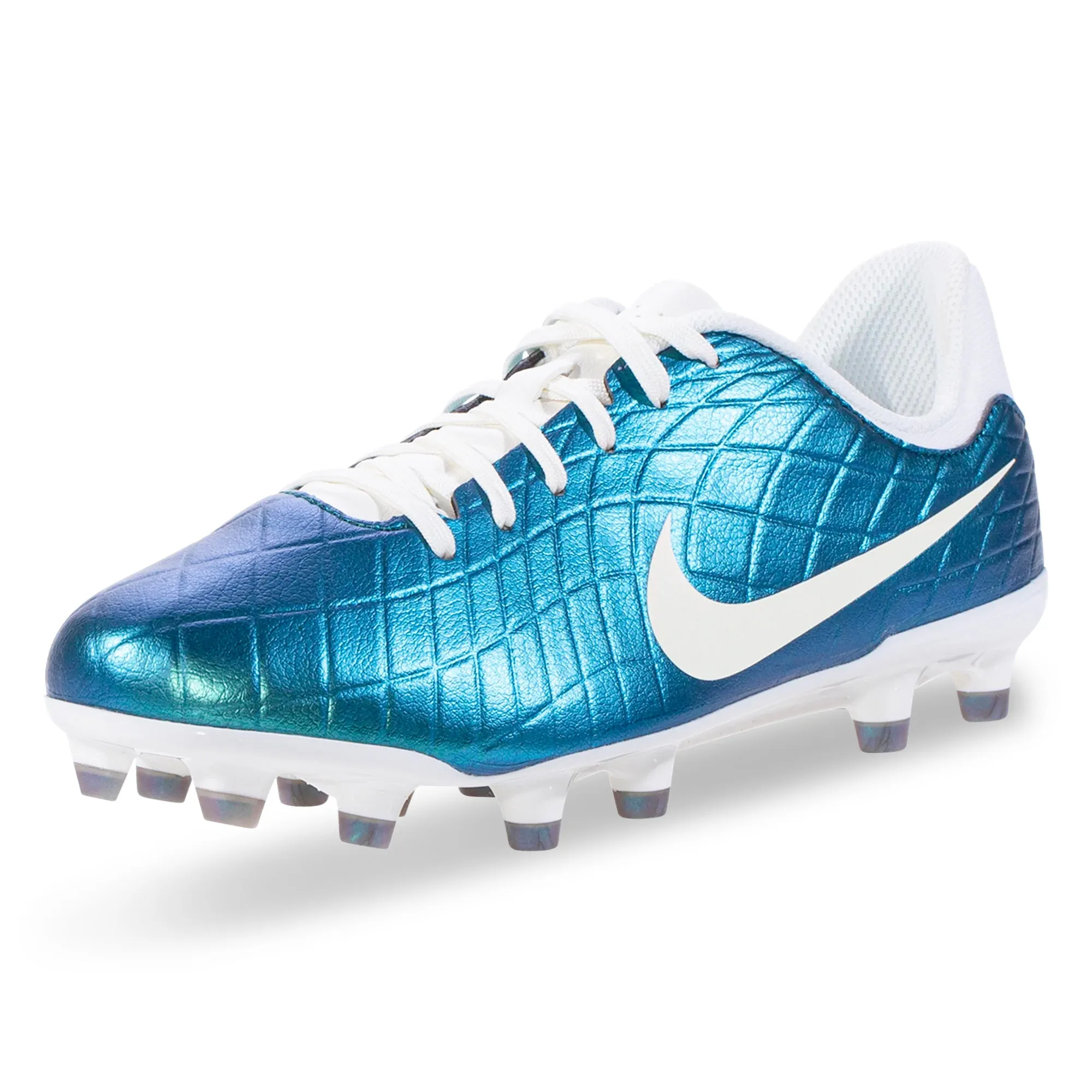 Nike Jr. Legend 10 Academy FG/MG Soccer Cleats (Dark Atomic Teal/Sail)