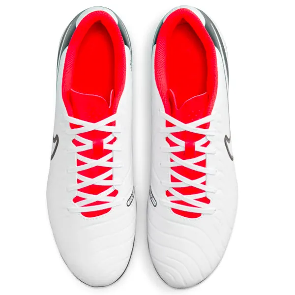 Nike Legend 10 Club FG/MG Soccer Cleats (White/Bright Crimson)