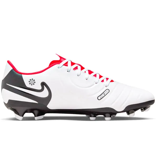 Nike Legend 10 Club FG/MG Soccer Cleats (White/Bright Crimson)