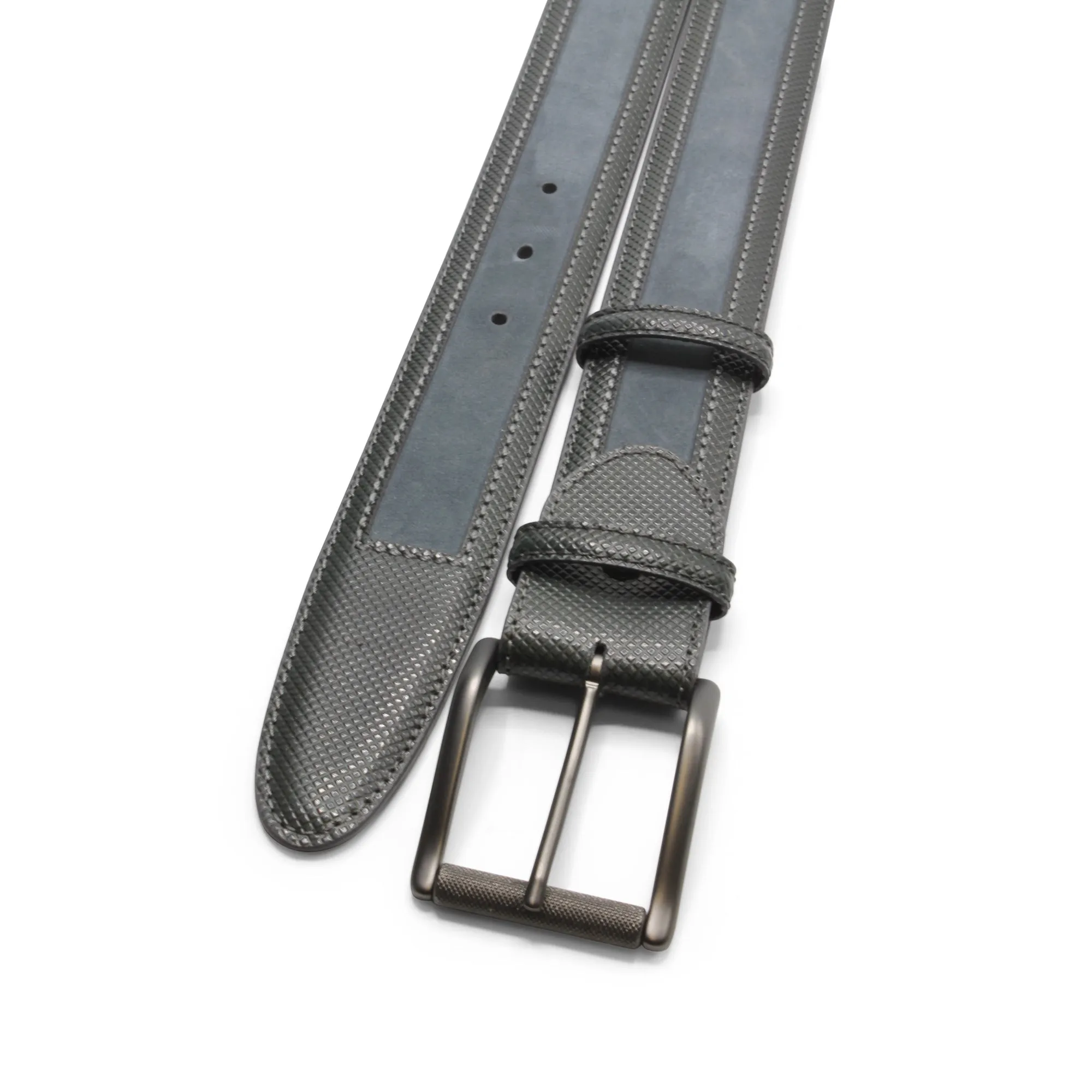 Nubuck/Dadino Mix Grey Coltrane Roller Belt