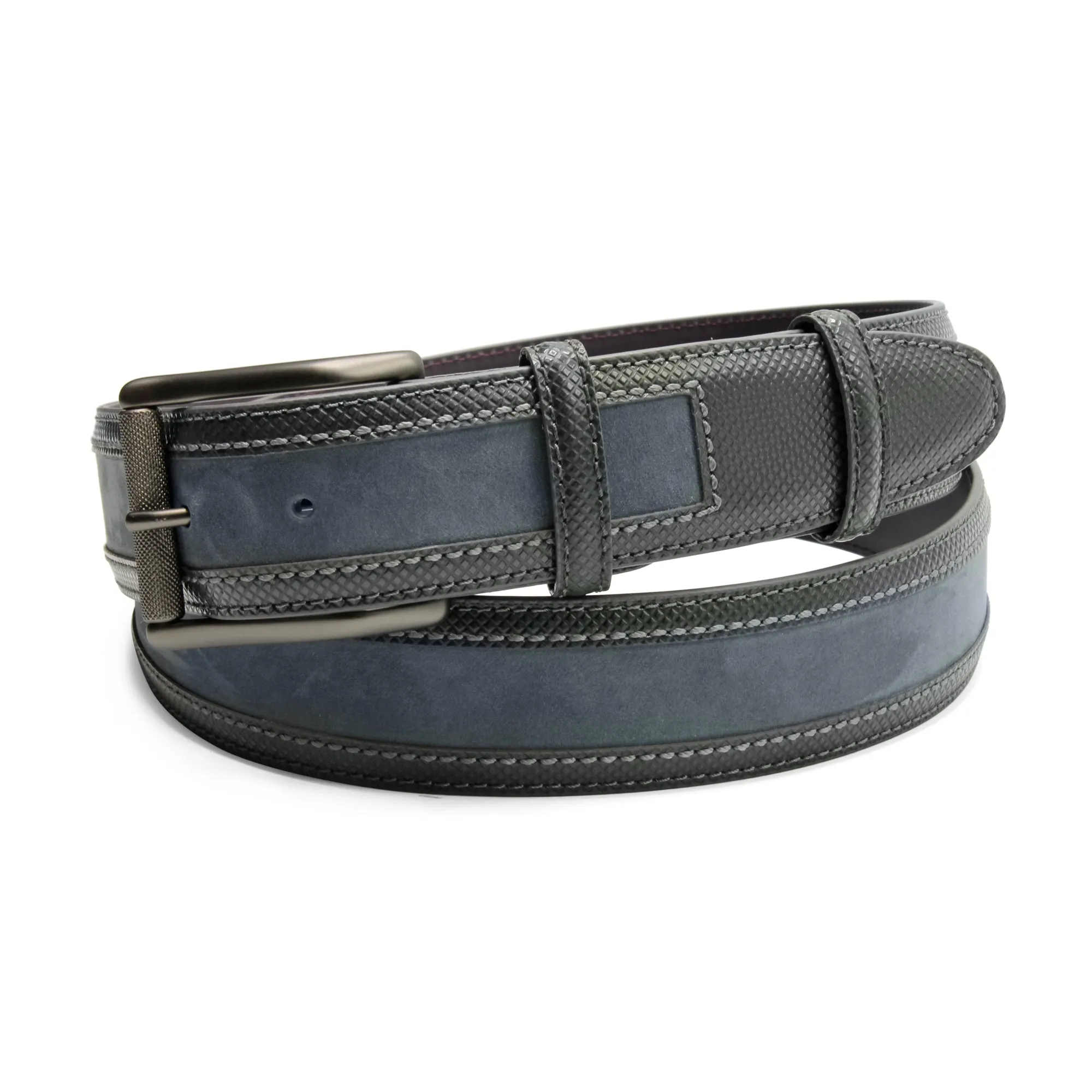 Nubuck/Dadino Mix Grey Coltrane Roller Belt