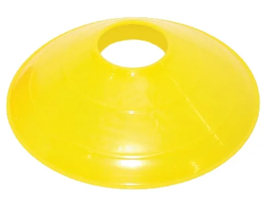 One Dozen 12" Disc Cones Yellow