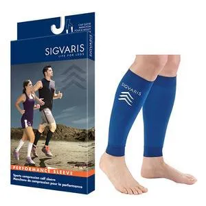 Performance Calf Sleeve, 20-30, Large, Blue