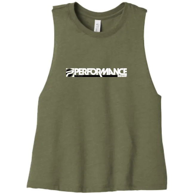 Performance Ski and Surf Womens Crop Top T-Shirt