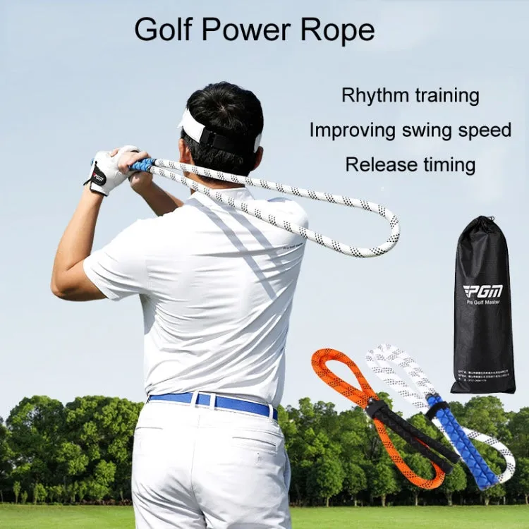 PGM HGB025 Golf Power Rope Swing Rhythmic Training Rope Indoor/Outdoor Exerciser(White Blue)