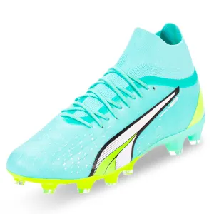 Puma Ultra Pro FG/AG Soccer Cleats (Peppermint/Yellow)