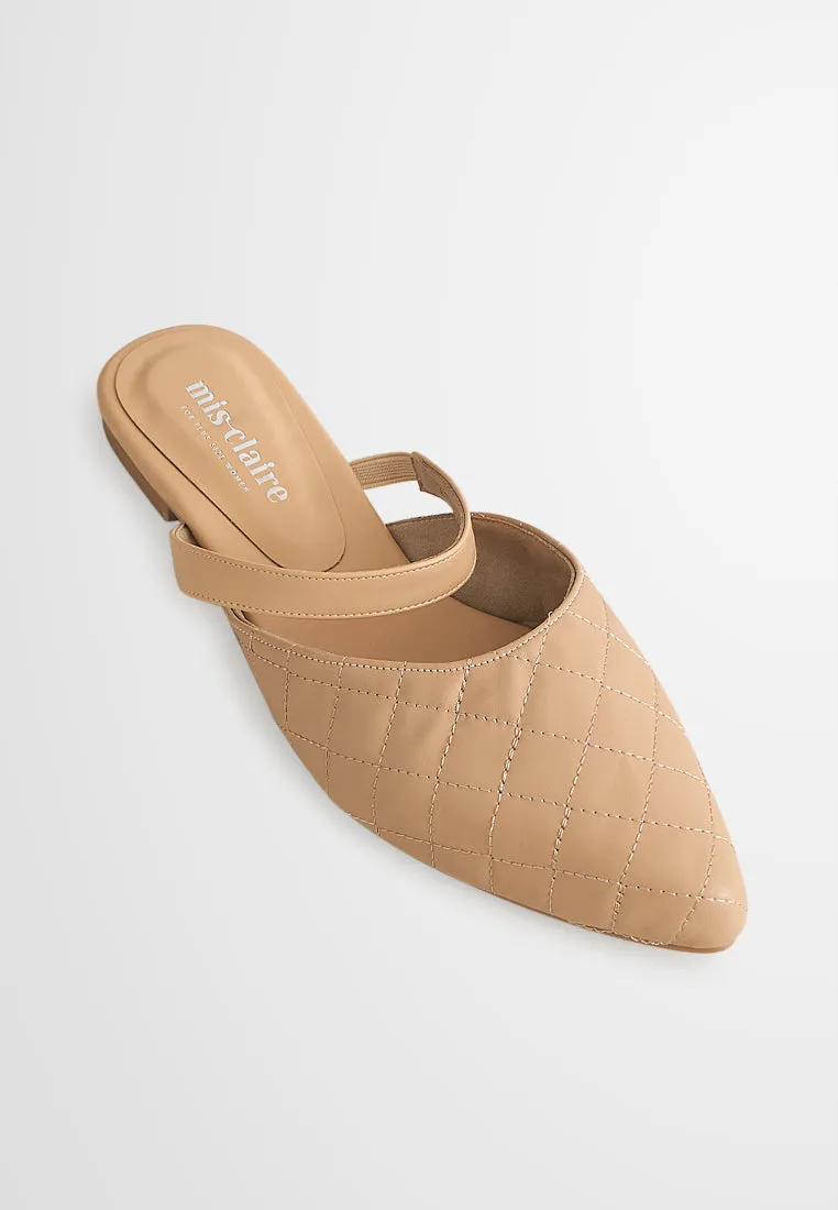 Quanda Quilted Style Pointed Flats