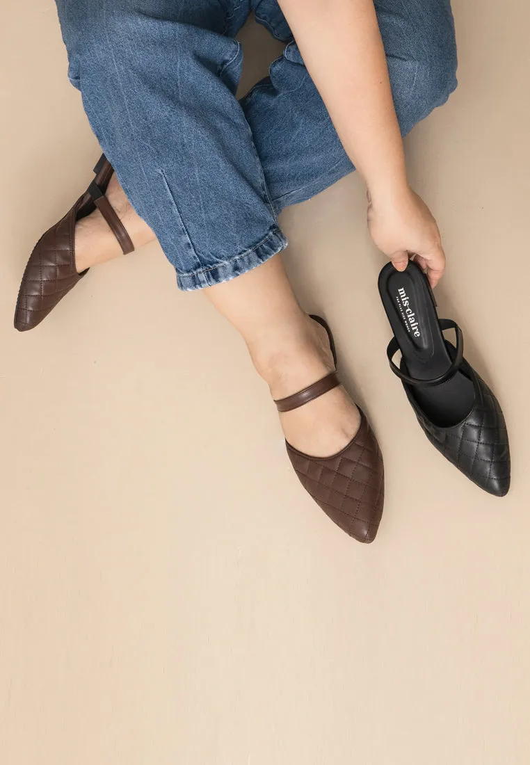 Quanda Quilted Style Pointed Flats