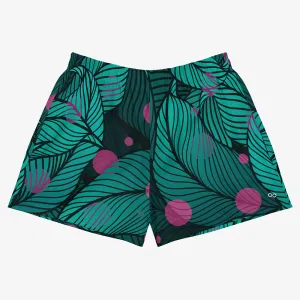 Recycled Breathy Shorts "Fireflies" Green/Pink