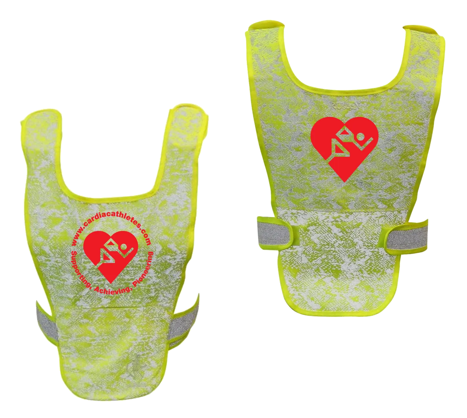 Reflective Running Vest - Cardiac Athletes .Org