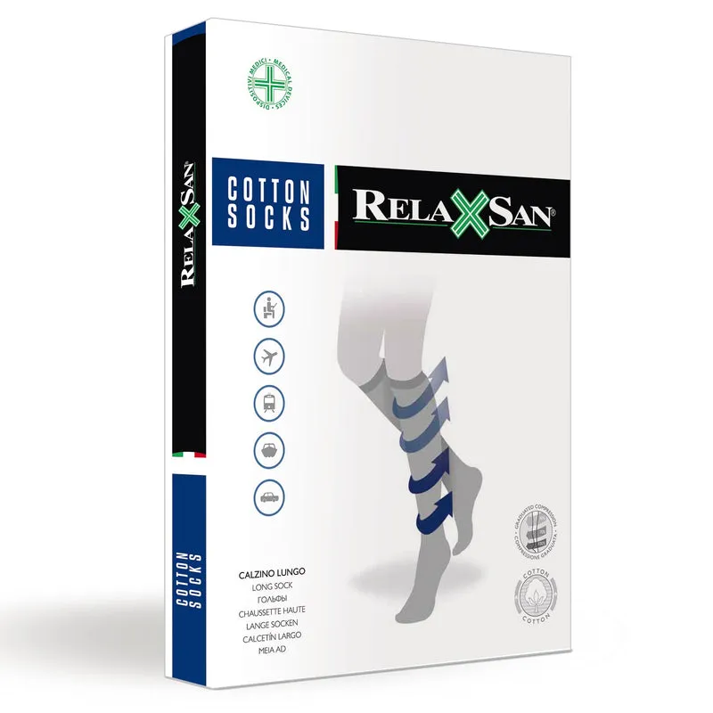 Relaxsan Medium Compression Blue Socks 15-20 mmHg