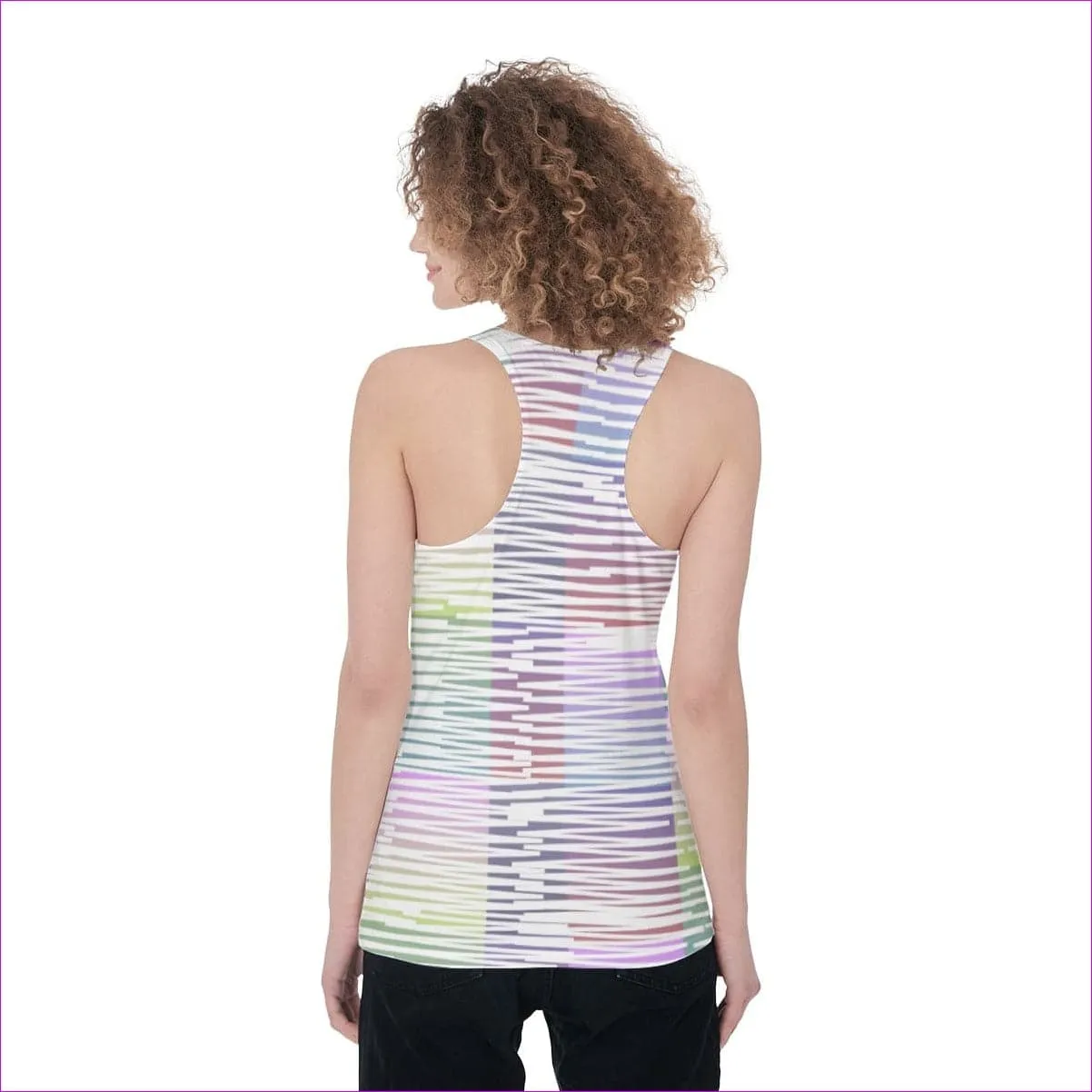 Scribbled Women's & Teen's Racerback Tank Top