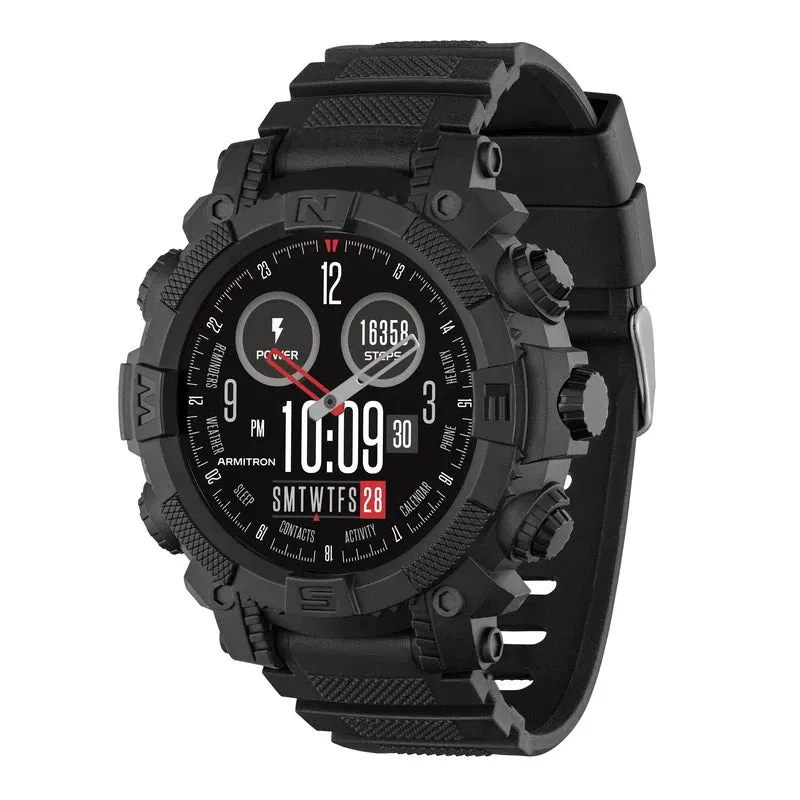 Series 38 Reflex Active Black Silicone Strap Sports Smart Calling Watch