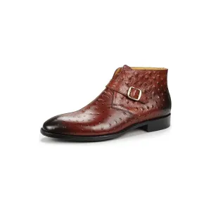 SerpentLuxe Zipper Ankle Business Dress Shoes